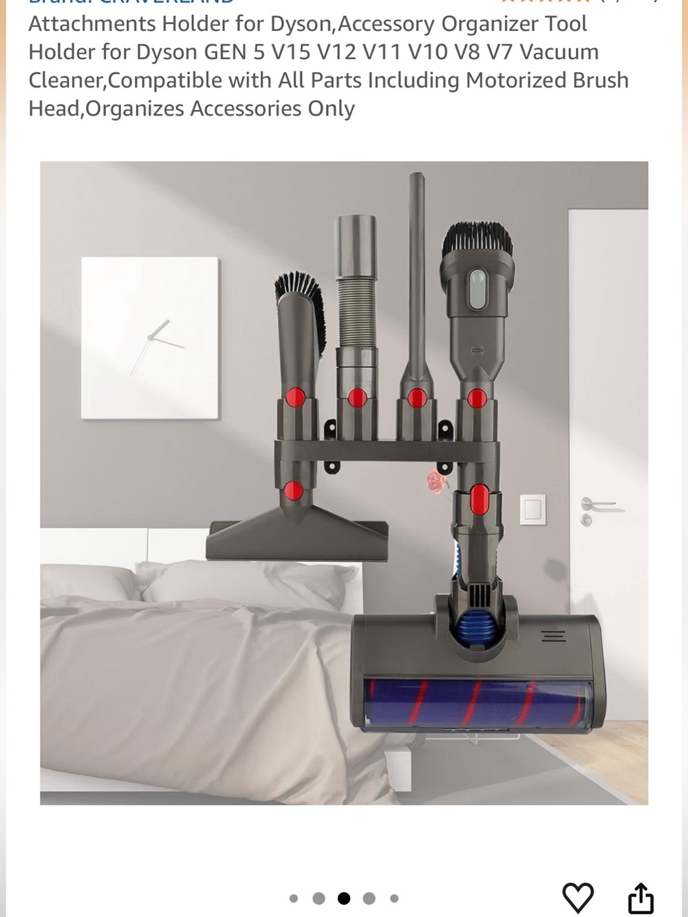 NEW- Dyson Accessory Wall Mount Organizer
